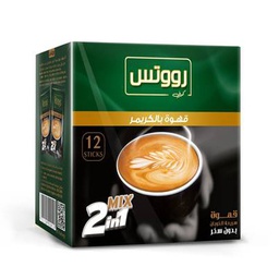 [6224001019524] رووتس كوفى2*1 قهوة بالكريمر علبه 12ظرف